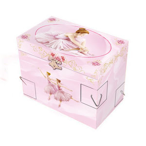 Cajas de música con manivela para niños, diseño de <span class=keywords><strong>carrusel</strong></span>, joyería rectangular, juguetes de papel - Product Image 2