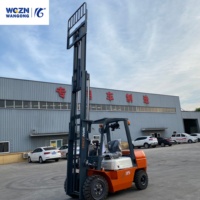 Chariot élévateur diesel 4x4 WGZN à bas prix, 3 tonnes, 3,5 tonnes, 5 tonnes, moteur japonais, certification CE ISO, chariots élévateurs de haute qualité