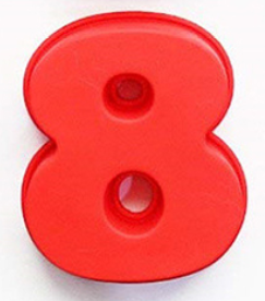 Red eight 8