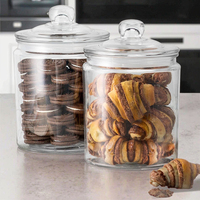 Longshuo – Lot de 24 bocaux de conservation alimentaire modernes en verre acrylique transparent de 400 ml avec anneau d'étanchéité en silicone, portables et grands, pour une conservation optimale de la fraîcheur