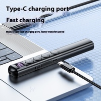 Présentateur sans fil 2.4 GHz avec stylo pointeurs rouges Pointeur de télécommande USB RF Stylo pointeur laser rechargeable