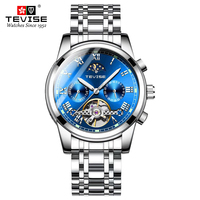 Tevise Dernier modèle 9005M Phase de lune Montre mécanique Vente en gros Usine Montres Tourbillon Montre automatique pour hommes