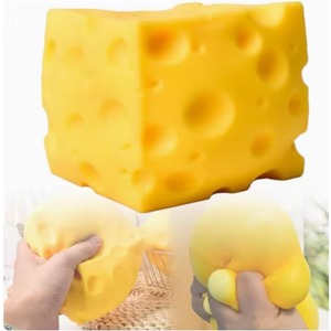 Jouet Squishy Créatif en Forme de Fromage à Rebond Lent, Grand Format, Best-Seller, Cadeau Sensoriel Anti-Stress en Forme de Petit Carré de Fromage, Vente en Gros Usine - Product Image 4