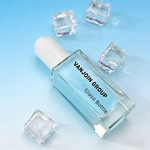 Ensemble de flacons en verre bleu rose <span class=keywords><strong>dégradé</strong></span> de luxe, flacon pompe <span class=keywords><strong>carré</strong></span> pour cosmétiques, 30 ml, 50 ml, 100 ml, flacon vide pour sérum, lotion, spray, vente en gros - Product Image 1