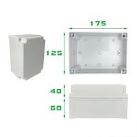 Boîtier de projet électronique en ABS blanc TY-125125100, étanche, 125x125x100mm, boîte de jonction IP67, boîtier pour instruments électroniques