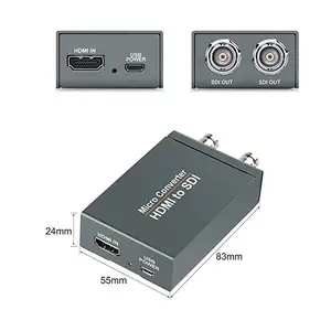 SDI zu HDMI Konverter Adapter Audio De-embedder 3G/HD/SD Auto Format Erkennung Stereo Audio de-embedder SDI Loopout DVR CCTV