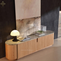 Table de chevet ronde en bois massif avec deux tiroirs, style scandinave moderne, pour chambre à coucher, hôtel