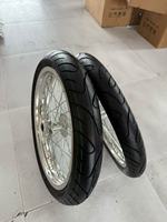 Expédition rapide - Kit de roues Supermoto Sur-Ron Light Bee LBX 17 pouces - Argent chromé - Pneus de route 70/90-17 90/80-17 - Pièces de moto électrique tout-terrain