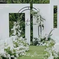Nuevos Accesorios para Bodas, Arco de Truss, Adornos para Fondo de Escenario, Pilares Cuadrados Curvos, Decoración de Puerta Arqueada, Soporte para Flores