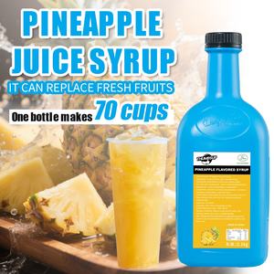 Fabricantes piña fruta mermelada jugo aguanieve jarabe bebidas concentrado para Frappe batido fruta jugo té ingredientes - Product Image 2