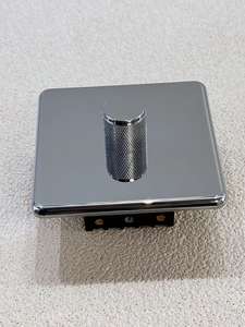 Interruptor de Pared Moderno con Atenuador, Estándar Europeo Francés, 16A, 86, 250V, Panel de Acero Inoxidable Cromado, Fácil Instalación, Estándar del Reino Unido - Product Image 6