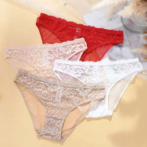 Mutandine da Donna Romantiche Floreali Senza Cuciture in Pizzo Biancheria Intima Sexy per Adulti - Product Image 2