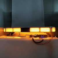 Barre lumineuse de signalisation LED 288W, gyrophare, montage sur toit, support en acier inoxydable, boîtier en alliage d'aluminium PC, plusieurs couleurs, sirène