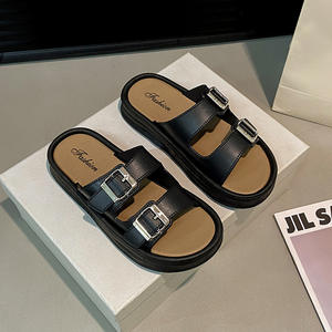 Chaussures de marche à talon asymétrique pour femmes, sandales d'été polyvalentes à plateforme avec bride à la cheville, idéales pour la plage et les dunes de sable - Product Image 2