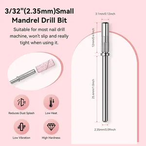 100pcs 3mm Nail Sanding Bands-80/120/180/240 Grit Mini Nail <b>Drill</b> <b>Bit</b> Electric Nail File Accessory Polishing Manicure Tool - Product Image 5