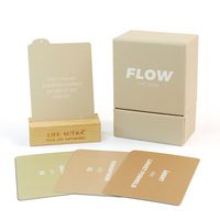 Cartes de jeu en papier personnalisées, écologiques et durables, avec couvercle et base en carton, imprimées sur mesure pour cartes d'affirmation