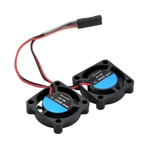 Ahududu <span class=keywords><strong>Pi</strong></span> 4B 3B + 3B için çift Fan modülü alüminyum kasa yedek Fan 25x25x7 cm özelleştirmek çin üretici - Product Image 1