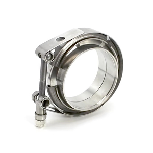 Collier de serrage en V standard en acier inoxydable haute résistance pour réparation de tuyau d'échappement de 2,75 pouces, avec boulons en V pour colliers de serrage - Product Image 2