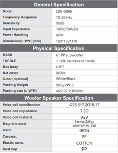 Qqchinapa uptodate tham khảo <span class=keywords><strong>6</strong></span> "PP loa siêu trầm 40W tường Loa PA hệ thống hội nghị Surround loa cho các trường học, cửa hàng - Product Image 6