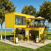 Maison Conteneur Modulaire Personnalisée Design Moderne Respirante Imperméable Mobile pour Bureau, Villa, Boutique, Site Touristique