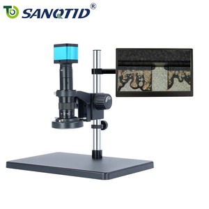 <span class=keywords><strong>Microscope</strong></span> stéréo numérique industriel SANQTID TD-10A-2307 4K 60fps avec autofocus et écran numérique pour la réparation de téléphones - Product Image 3