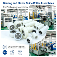 Assemblages de rouleaux guides en plastique avec roulements à billes de précision intégrés pour les machines d'étiquetage et de scellage des emballages