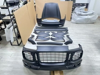Kit carrosserie style MSY modifié pour Porsche Cayenne 957, comprenant pare-chocs avant et arrière, capot et kit carrosserie large avec extensions d'ailes et passages de roues.
