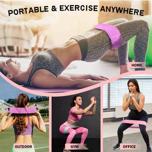 Bandas de Resistencia para Ejercicios en Casa con Logotipo Personalizado OEM, Bandas de Resistencia de Tela Personalizadas Antideslizantes para Entrenamiento de Fuerza - Product Image 5
