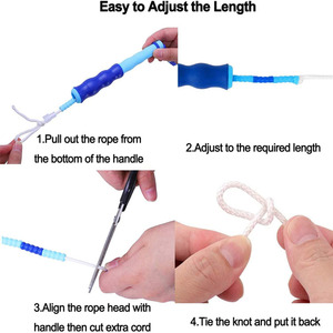 เชือกกระโดดลูกปัดเชือกกระโดดสำหรับฟิตเนสการสร้างร่างกายสำหรับผู้ใหญ่เด็กผู้หญิงเชือกกระโดดแบบปรับได้สำหรับการออกกำลังกายการออกกำลังกายกีฬาเพื่อความบันเทิง - Product Image 4