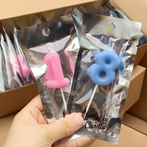 Bán Buôn Vòng Cạnh Số Nến Trẻ Em Nướng Sinh Nhật Đơn Giản Cầu Vồng Sinh Nhật Đảng Sáng Tạo Nến Các Nhà Sản Xuất - Product Image 3