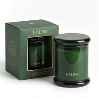 Pot en verre de 8 oz de luxe pour bougie parfumée, avec boîte, pour fabrication de bougies à marque privée, emballage cadeau, fourniture directe usine