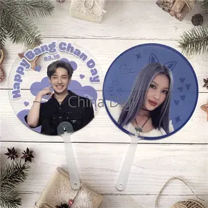 Nuovo PVC plastica trasparente Idol Star Image personalizzato Kpop Mini picchetto Fan mano K-pop Fan