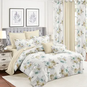 Novo design Folha De Cama E Cortina Set para casa Mão Macia sensação Moderna Confortável Cama Spreads cortina cama conjunto