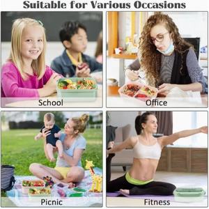 Customized Microwave <b>Heating</b> Bento <b>Lunch</b> <b>Box</b> OEM ODM Compartments for Students Adults Office Workers - Product Image 5