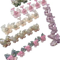 Nouveau support professionnel en plastique pour présentation d'ongles, 18 couleurs, effet aurore irisé, magnétique, base fleur papillon, support d'entraînement