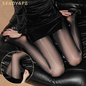 <span class=keywords><strong>Bas</strong></span> élastiques en soie sans couture pour femmes, <span class=keywords><strong>bas</strong></span> sexy, collants brillants transparents, couleur unie, huile <span class=keywords><strong>de</strong></span> nylon, chaussettes pour femmes - Product Image 1