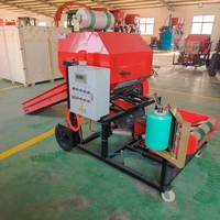 Mini-presse à balles rondes montée sur ATV pour ensilage et foin, idéale pour les pâturages familiaux et les plantations