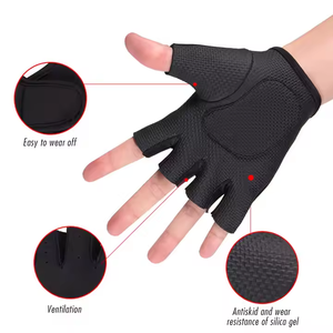 Gran oferta, guantes deportivos de gimnasio de tela de medio buceo, antideslizantes y resistentes a terremotos para ciclismo y actividades al aire libre - Product Image 5