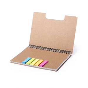Low Cost Eco-Friendly Promotional Spiral Notebook Recycled Cardboard with <b>Sticky</b> <b>Notes</b> Notepad Office Stationery - Product Image 2