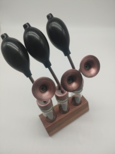 60ml nuovo design <span class=keywords><strong>profumo</strong></span> di rame caffè odore bottiglia 3 pezzi con telaio in legno Set ottone odore bottiglia di incenso - Product Image 3