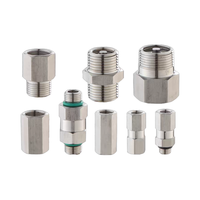 Katup Periksa Satu Arah Pneumatik Hidrolik Baja Tahan Karat 304 Anti Asam 1/4\" 1/2\" Inch dengan Ulir Jantan untuk Air BSPT NPT