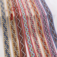 Ruban Jacquard en Fil d'Or en Forme de Diamant de 2,2 cm pour Vêtements, Rideaux, Chapeaux, Décorations
