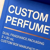 Boîte à parfum rigide de luxe sur mesure, style livre blanc magnétique, double présentoir pour emballage de parfum personnalisé
