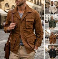 Nouveaux manteaux décontractés pour hommes, style européen et américain, automne-printemps 2026