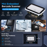 Escáner de Códigos QR de Montaje Fijo con Lente Gran Angular YJFIRST, Módulo de Escáner de Códigos de Barras 2D con Detección Automática