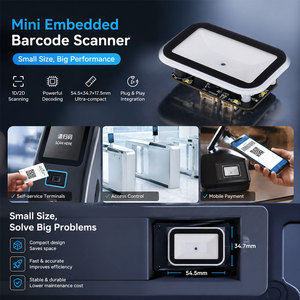 Escáner de Códigos <span class=keywords><strong>QR</strong></span> de Montaje Fijo con Lente Gran Angular YJFIRST, Módulo de Escáner de Códigos de Barras 2D con Detección Automática - Product Image 1