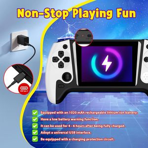 เครื่องเล่นเกมพกพา S Q21 500 in 1 เกมส์ หน้าจอ 3 นิ้ว เกมส์อาร์เคดย้อนยุค คลาสสิค สำหรับเด็ก เป็นของขวัญสำหรับเด็ก - Product Image 3