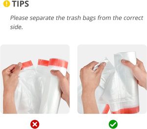 Bolsas de Basura Resistentes con Cordón, Bolsas de Plástico Ultra Gruesas sin Perfume, Bolsas de Basura Duraderas para Cocina y Oficina - Product Image 3