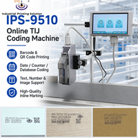 Imprimante industrielle TIJ IPS-9510, imprimante à jet d'encre thermique CE FCC, codeur à jet d'encre 300 DPI pour l'impression sur ligne d'emballage