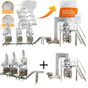 Auto Niet-Geweven Ultrasone Afdichting 1-5G Droogmiddel Granule Verpakkingsmachine + 30-delige Gecombineerde Plastic Zak Verticale Vulmachine - Product Image 1